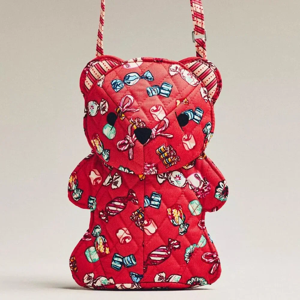 NWT $68 Price Firm Vera Bradley x Anthropologie Classic Bear Crossbody Bag 145. - Picture 1 of 11